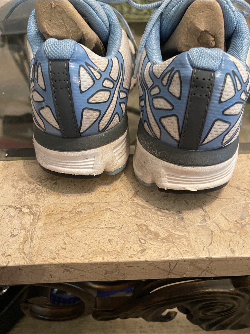 Under Armour Women's Light Blue and White Training Sneakers - Picture 3 of 6